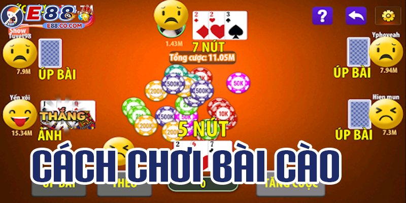 Hướng dẫn cách vào chơi bài cào trên nhà cái E88